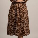 Cotton Princes cutt puff sleeve midi dress