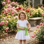 A-line bow dress with frill
