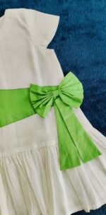 A-line bow dress with frill - Image 4