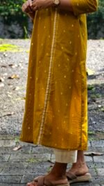Mustard Mist Jamdani Kurti - Image 5